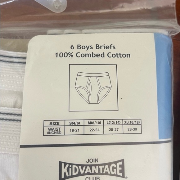 NWT New Package TKS Basics one Pack of 6
Boys Brief Size Large 12/14 Underwear - Picture 3 of 3